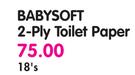 Babysoft 2-Ply Toilet Paper - 18's