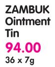 Zambuk Ointment Tin-36 x 7g