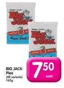 Big Jack Pies (All Variants) - 165g Each