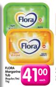 Flora Margarine Tub (Regular / Lite) - 1Kg Each