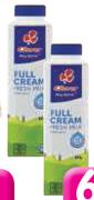 Clover Full Cream Fresh Milk - 10 x 500ml