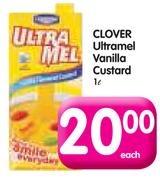 Clover Ultramel Vanilla Custard - 1L