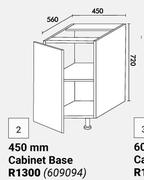 Home & Kitchen 450mm Cabinet Base Floor Units