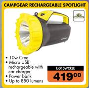 Campgear Rechargeable Spotlight LIG10WCREE