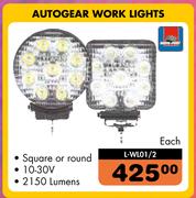 Autogear Work Lights L-WL01/2-Each