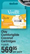 Gillette Venus Olay Comfortglide Coconut Cartridges 4 Pack-Per Pack