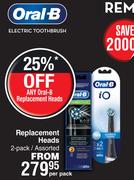 Oral-B Replacement Heads 2 Pack-Per Pack