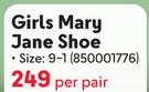 Softer Girls Mary Jane Shoe 850001776-Per Pair