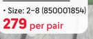 Softer Girls Tear Drop Shoe 850001854-Per Pair