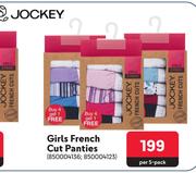 Jockey Girls French Cut Panties 850004136, 850004123-Per 5-Pack