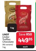 Lindt Lindor Truffles Chocolate (All Variants)-1Kg Each
