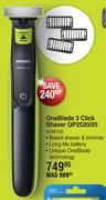 Philips OneBlade 3 Click Shaver QP2520/20 #228102