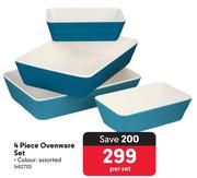 4 Piece Ovenware Set-Per Set