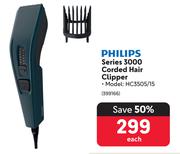 Philips Series 3000 Corded Hair Clipper HC3505/15-Each