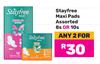 Stayfree Maxi Pads Assorted 8s Or 10s Pack-For Any 2 