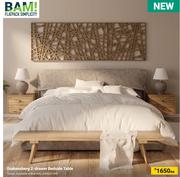 BAM! Drakensberg 2-Drawer Bedside Table 850022184-Each