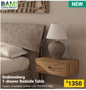 BAM! Drakensberg 1-Drawer Bedside Table 850022186