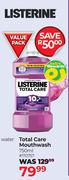 Listerine Total Care Mouthwash-750ml