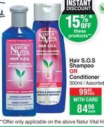 Natur Vital Hair S.O.S Shampoo Or Conditioner Assorted-300ml