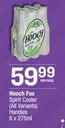 Hooch Fox Spirit Cooler (All Variants) Handies-6 x 275ml Per Pack