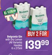Belgravia Gin With Dry Lemon (All Variants) Handies-For 2 x 6 x 275ml
