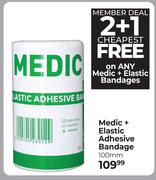 Medic+ Elastic Adhesive Bandage 100mm