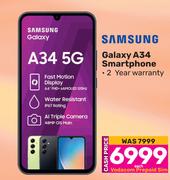 3 Samsung Galaxy A34 Smartphone