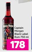 Captain Morgan Black Label Rum-750ml