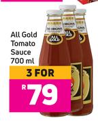 All Gold Tomato Sauce-For 3 x 700ml
