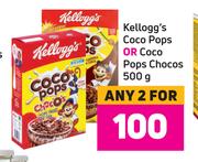Kellogg's Coco Pops Or Coco Pops Chocos-For 2 x 500g
