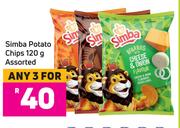 Simba Potato Chips Assorted-For 3 x 120g