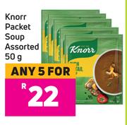 Knorr Packet Soup Assorted-For 5 x 50g