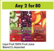Liqui Fruit 100% Fruit Juice Blend Assorted-For 2 x 2L