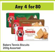 Bakers Tennis Biscuits Assorted-For 4 x 200g