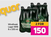 Windhoek Lager NRB-For 2 x 6 x 330ml