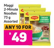 Maggi 2 Minute Noodles Assorted-For 10 x 73g