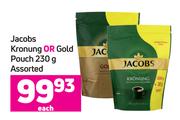 Jacobs Kronung Or Gold Pouch Assorted-230g Each