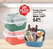 Snappy 830ml Square Lunch Box Assorted-Each