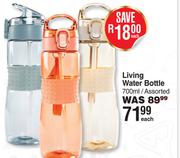 Living 700ml Water Bottle Assorted-Each