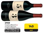 Spier Creative Block 3 Or Creative Block 5-750ml Each