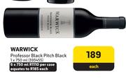 Warwick Professor Black Pitch Black-750ml Each