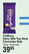 Cadbury Dairy Milk Top Deck Chocolate Slab Assorted-150g