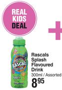 Rascals Splash Flavoured Drink Assorted-300ml