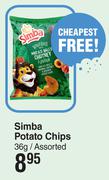 Simba Potato Chips Assorted-36g