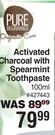 Pure Beginnings Activated Charcoal With Spearmint Toothpaste 427443-100ml