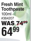 Pure Beginnings Fresh Mint Toothpaste 364207-100ml