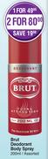 Brut Deodorant Body Spray Assorted-For 2 x 200ml