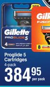 Gillette Proglide 5 Cartridges 4 Pack-Per Pack