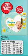 Pampers Premium Care Nappies Sizes 1-6-For 1