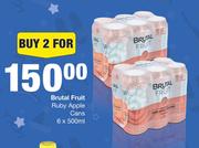 Brutal Fruit Ruby Apple Cans-For 2 x 6 x 500ml
